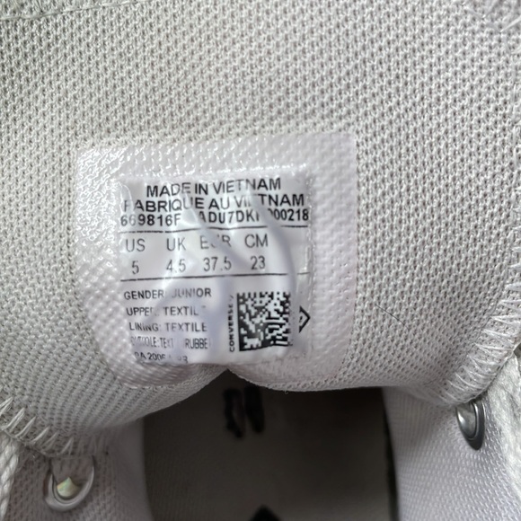 Converse All Star Girls Rainbow Unicorn Skates High Top White Junior SZ 5Y Shoes - Picture 8 of 8